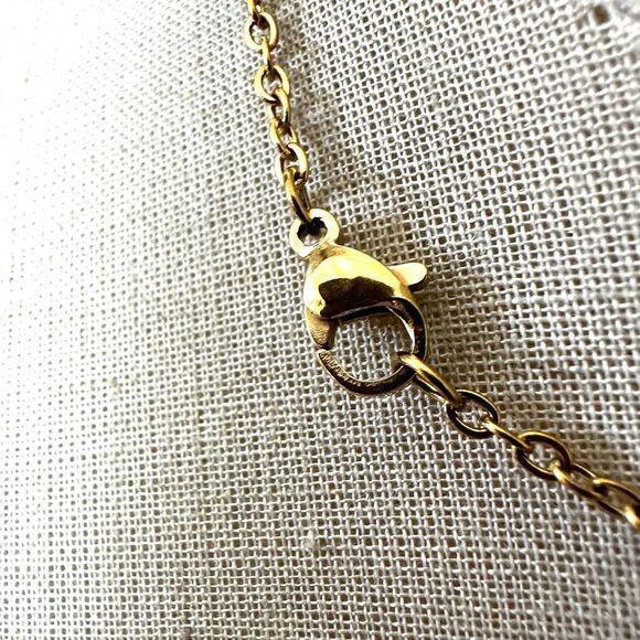 Vintage Genuine Amber Teardrop Pendant Necklace - Picture 8 of 10